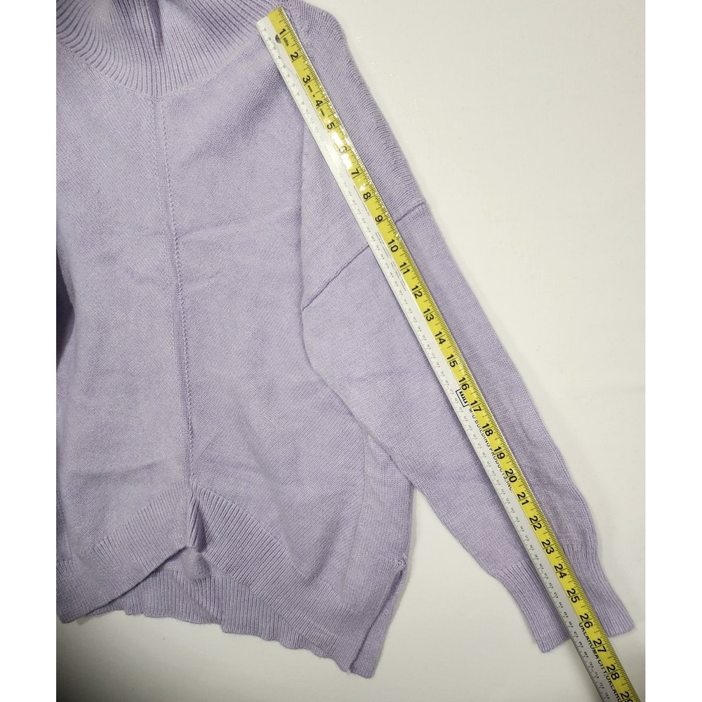 Maeve By Anthropologie Women's Lilac Casual Cozy Sweater Size L - Picture 7 of 10